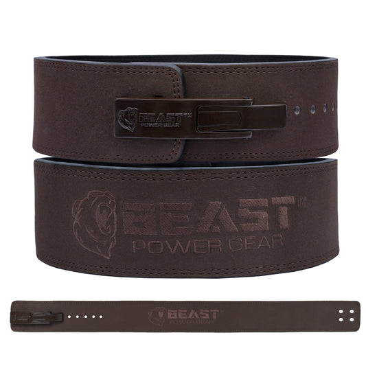 10MM LEVER BELT - BROWN - FREE STRAP