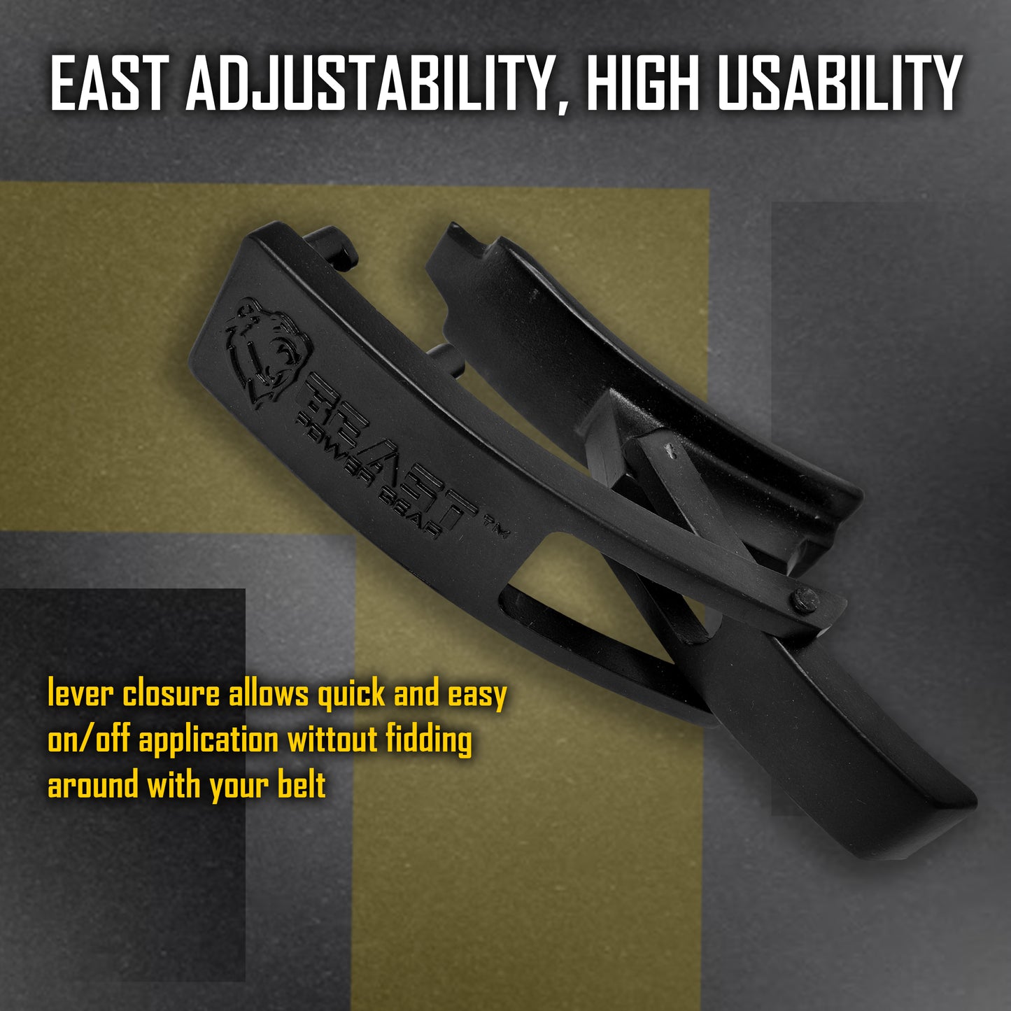 Lever Buckle BLACK (Replacement)