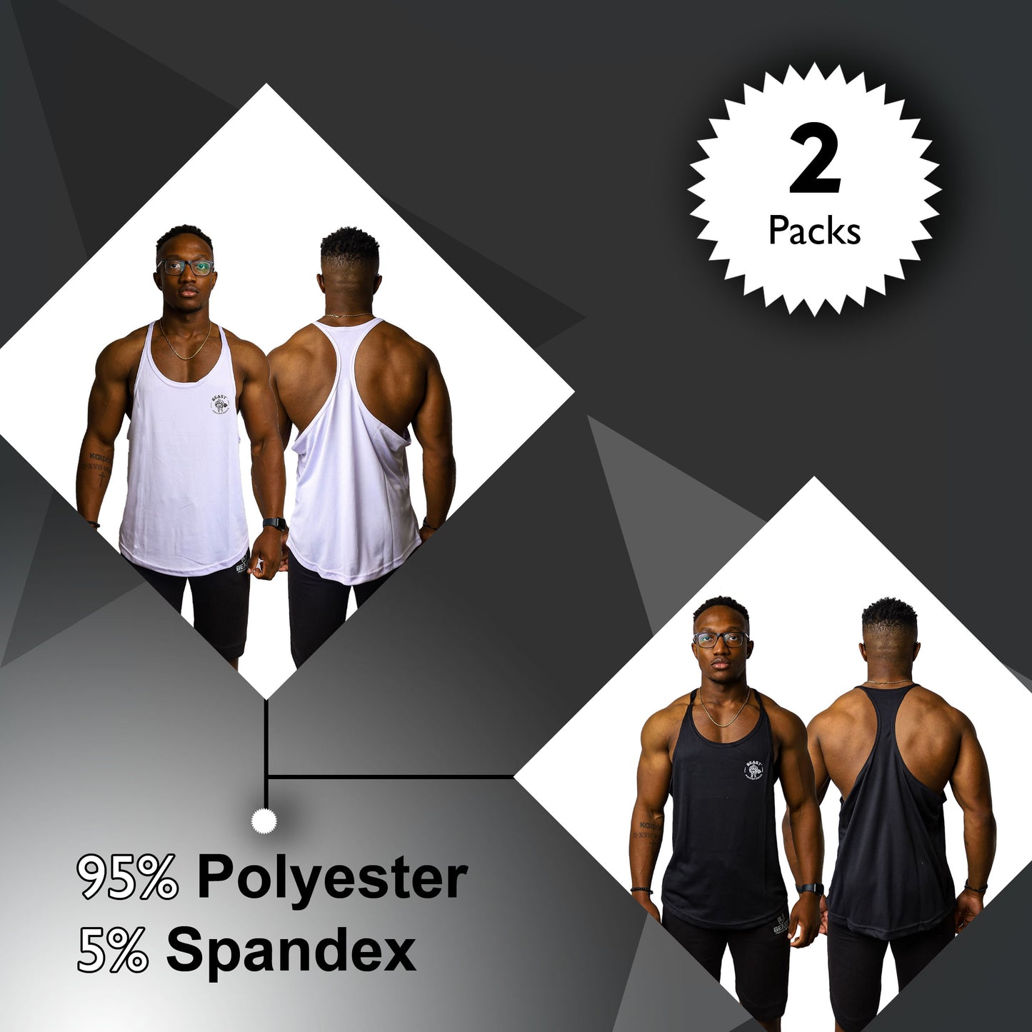 2 Pack Stringer Tank Top