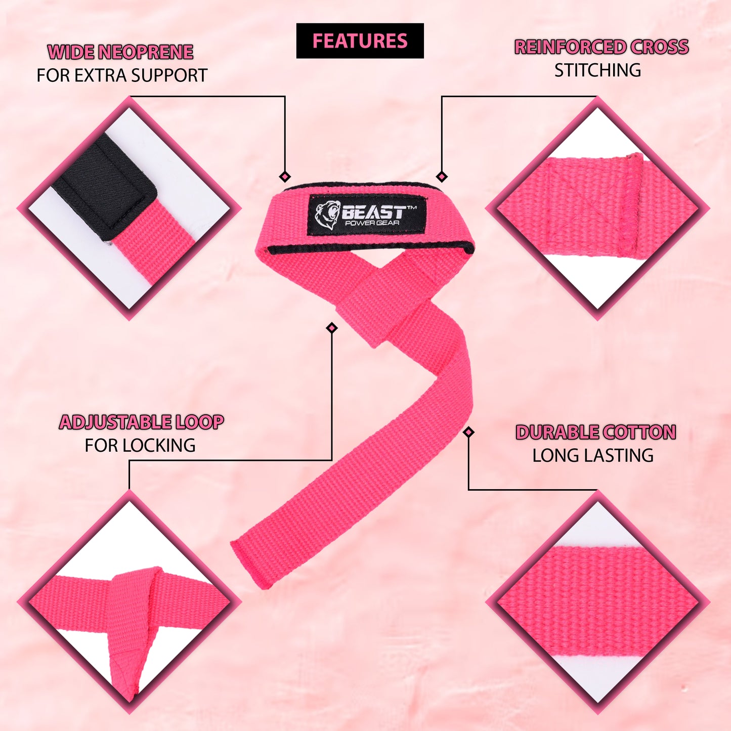 Lifting Strap - Pink