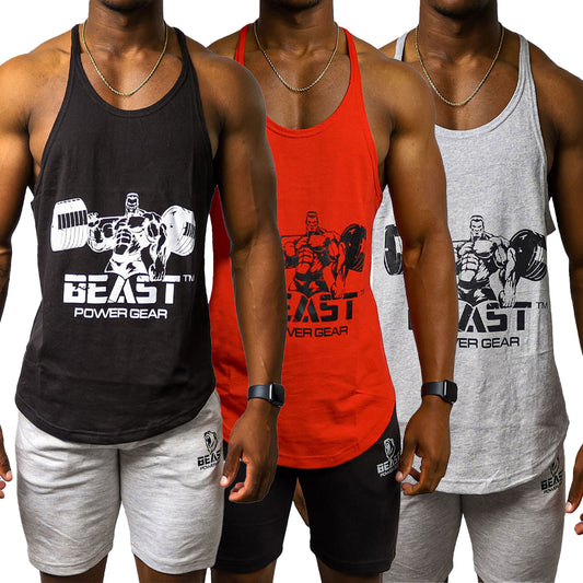3 Pack - Stringer Tank Tops Y-Back
