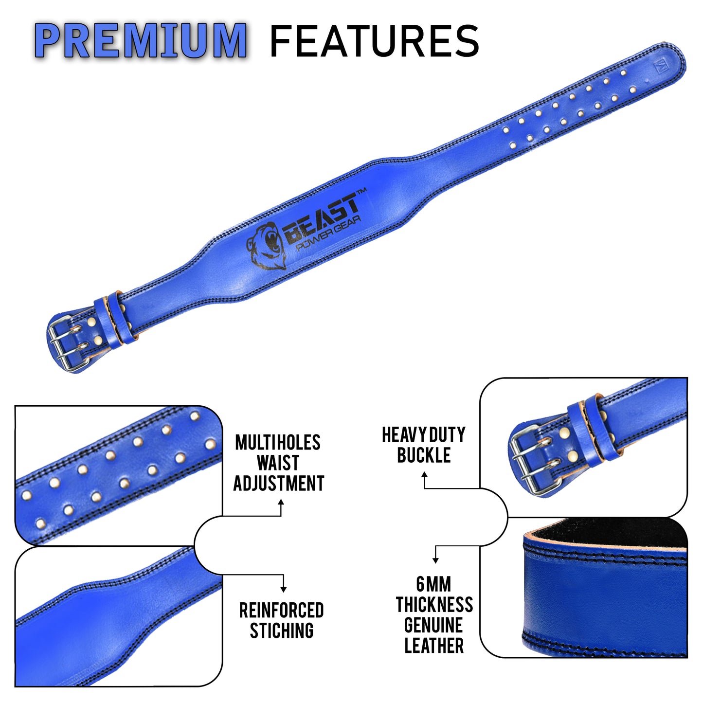 WEIGHTLIFTING BELT 4" - FREE WRAP
