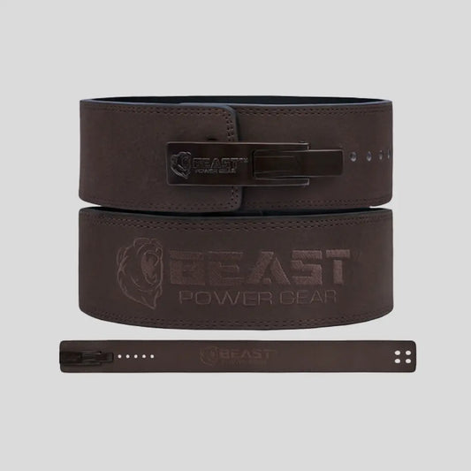 10MM LEVER BELT - BROWN - FREE STRAP