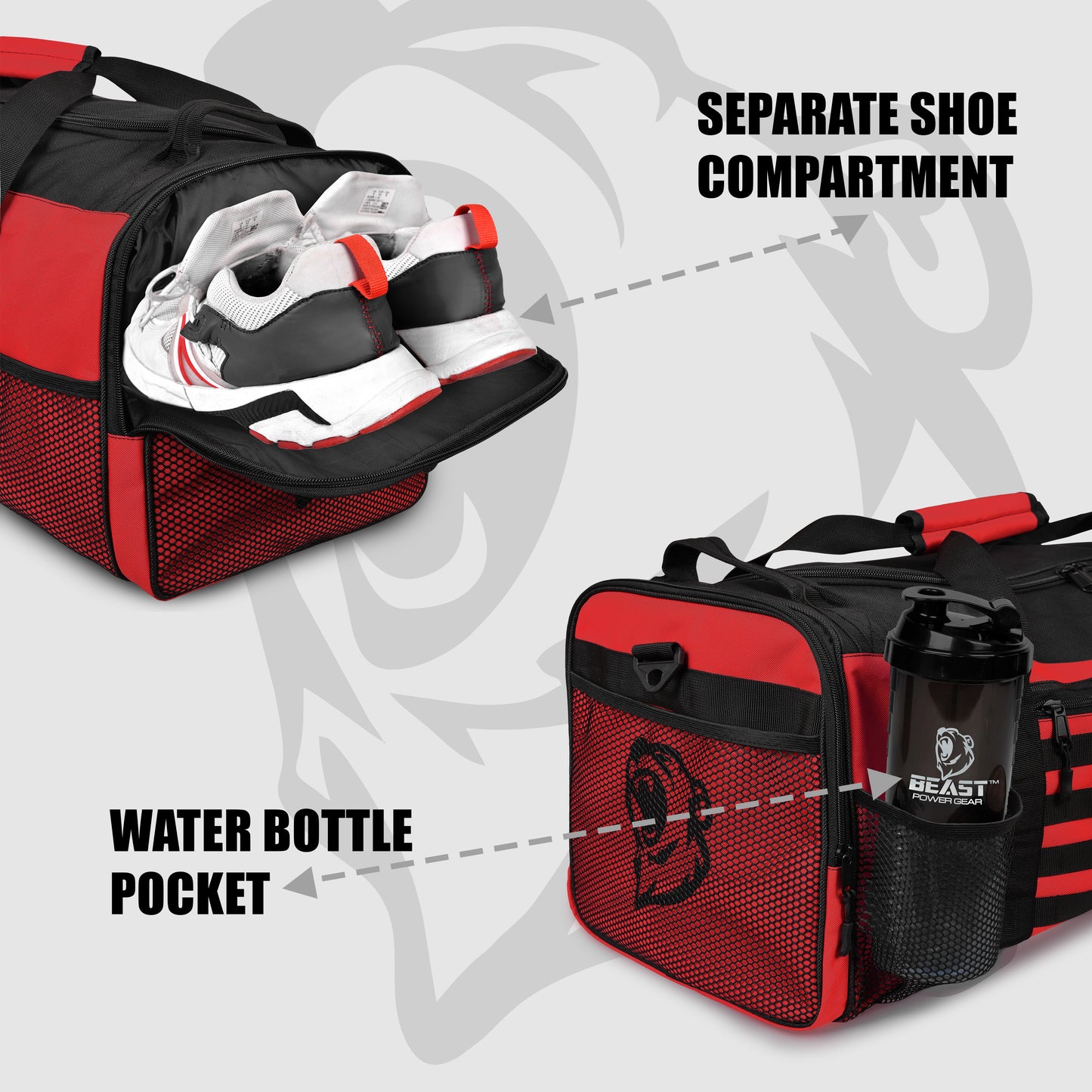 Duffle Gym Bag (Red)