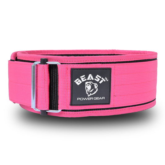 QUICK LOCKING WEIGHTLIFTING BELT - PINK