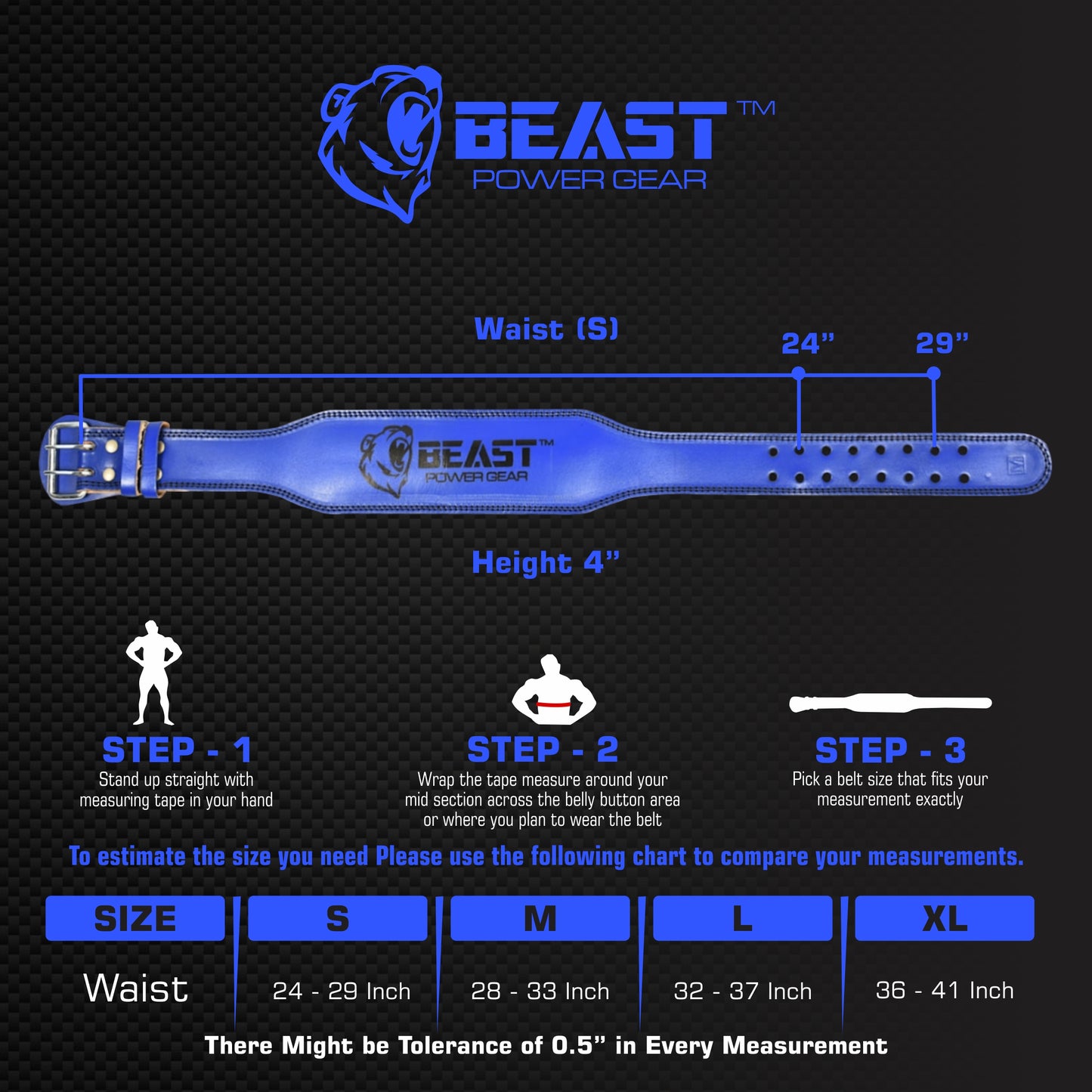 WEIGHTLIFTING BELT 7MM