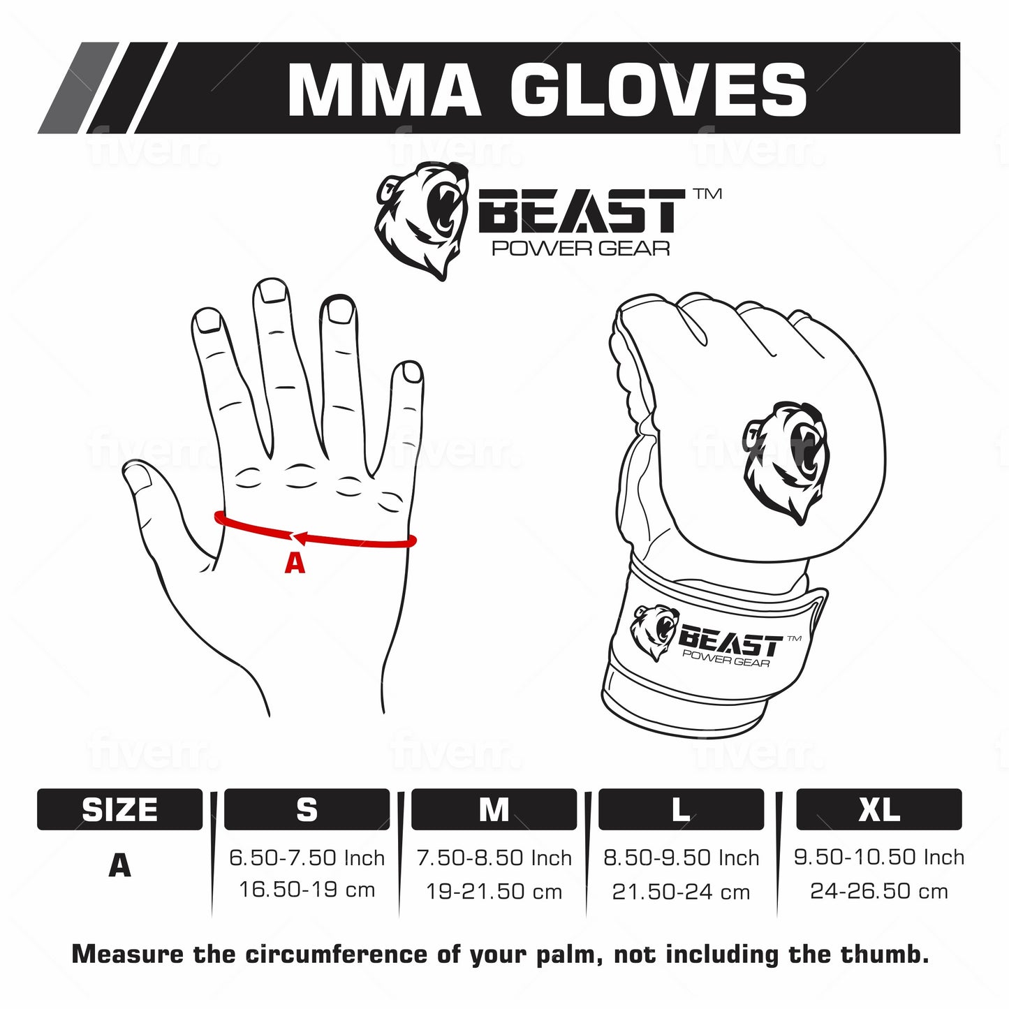 MMA GLOVES - RED/BLACK