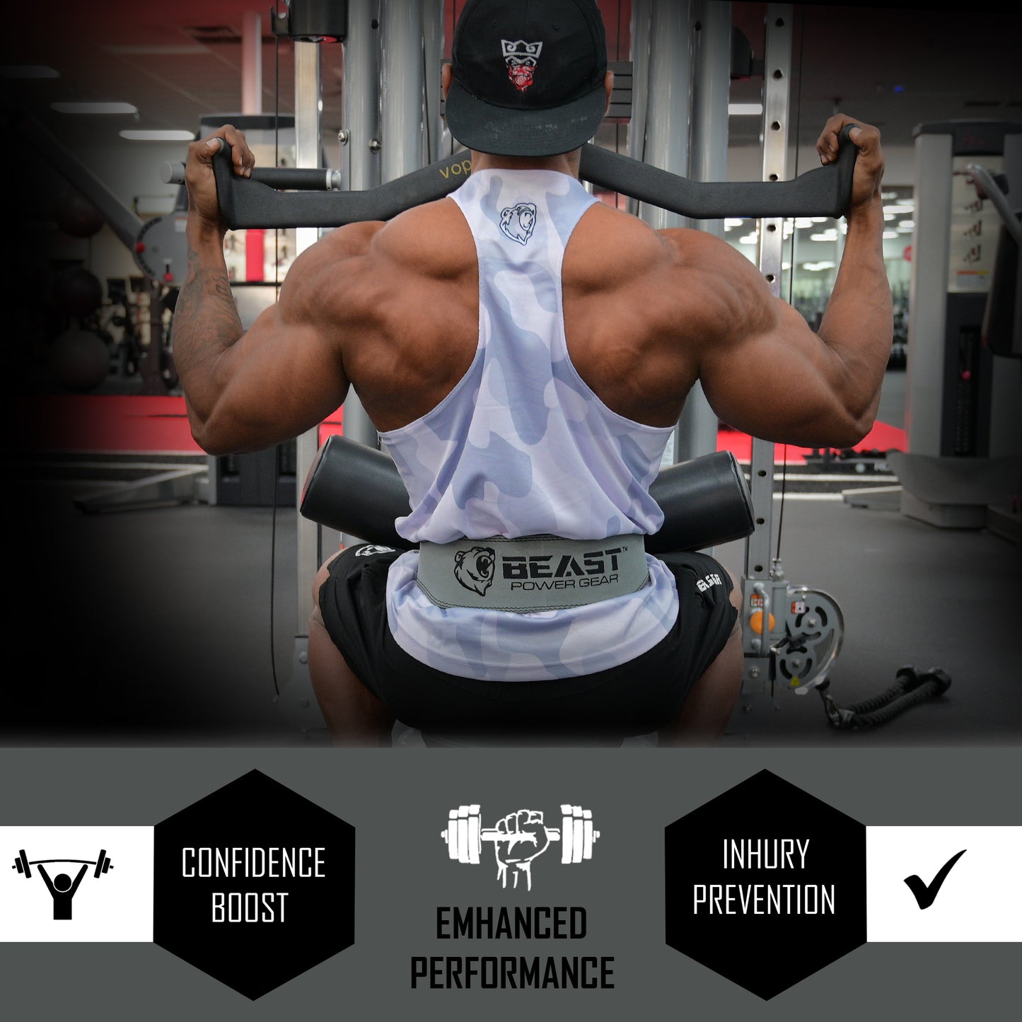 WEIGHTLIFTING BELT 7MM - PINK