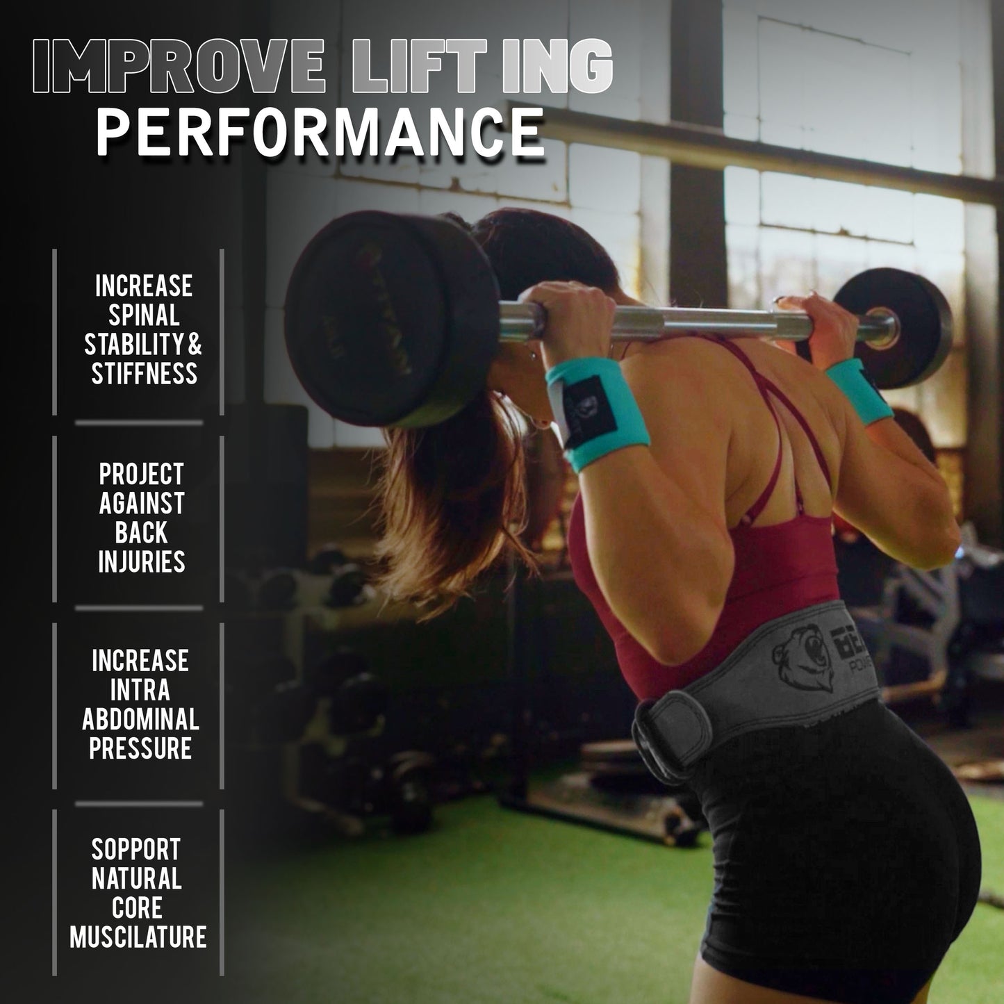 WEIGHTLIFTING BELT 7MM - PINK