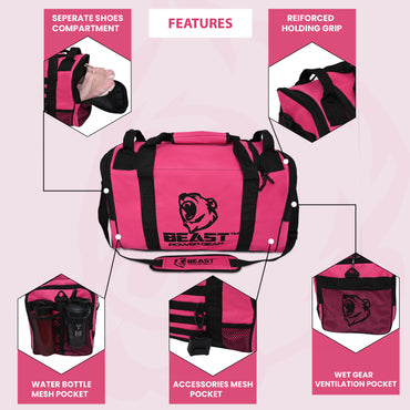 Duffle Gym Bag (Pink)