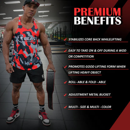 WEIGHTLIFTING BELT 7MM - PINK