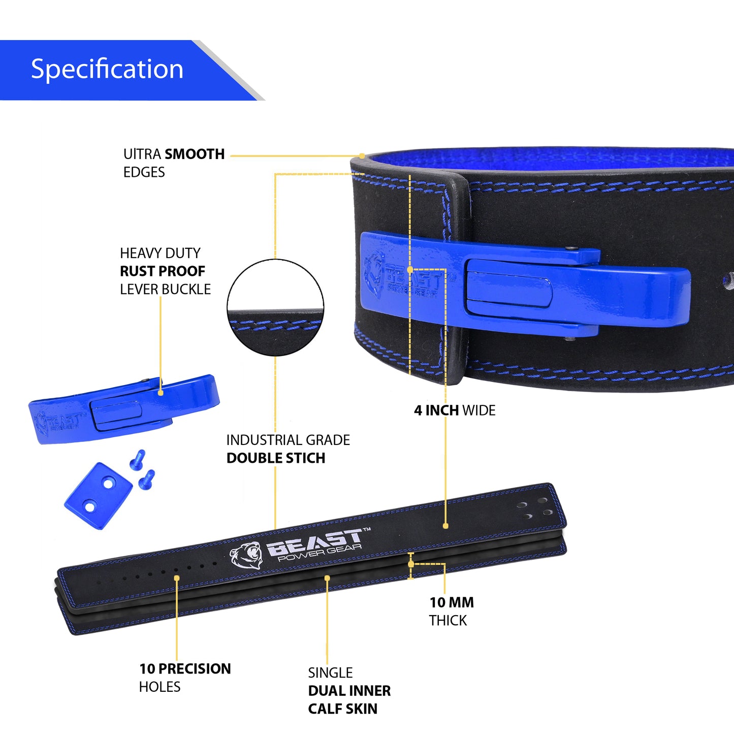 10MM LEVER BELT - FREE STRAP
