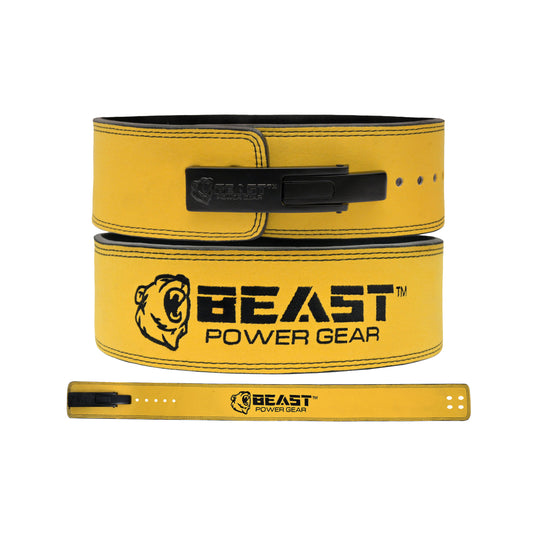 10MM LEVER BELT - FREE STRAP - YELLOW