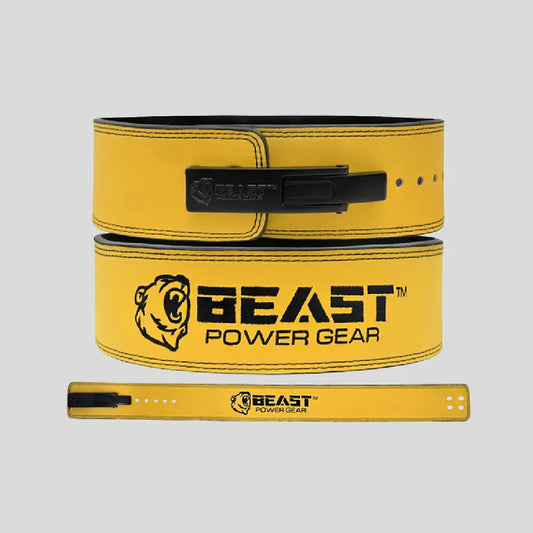 10MM LEVER BELT - FREE STRAP - YELLOW