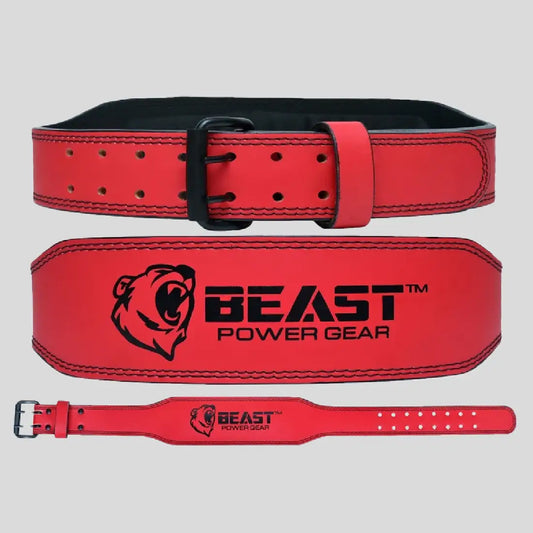 WEIGHTLIFTING BELT 7MM-FREE WRAP-RED