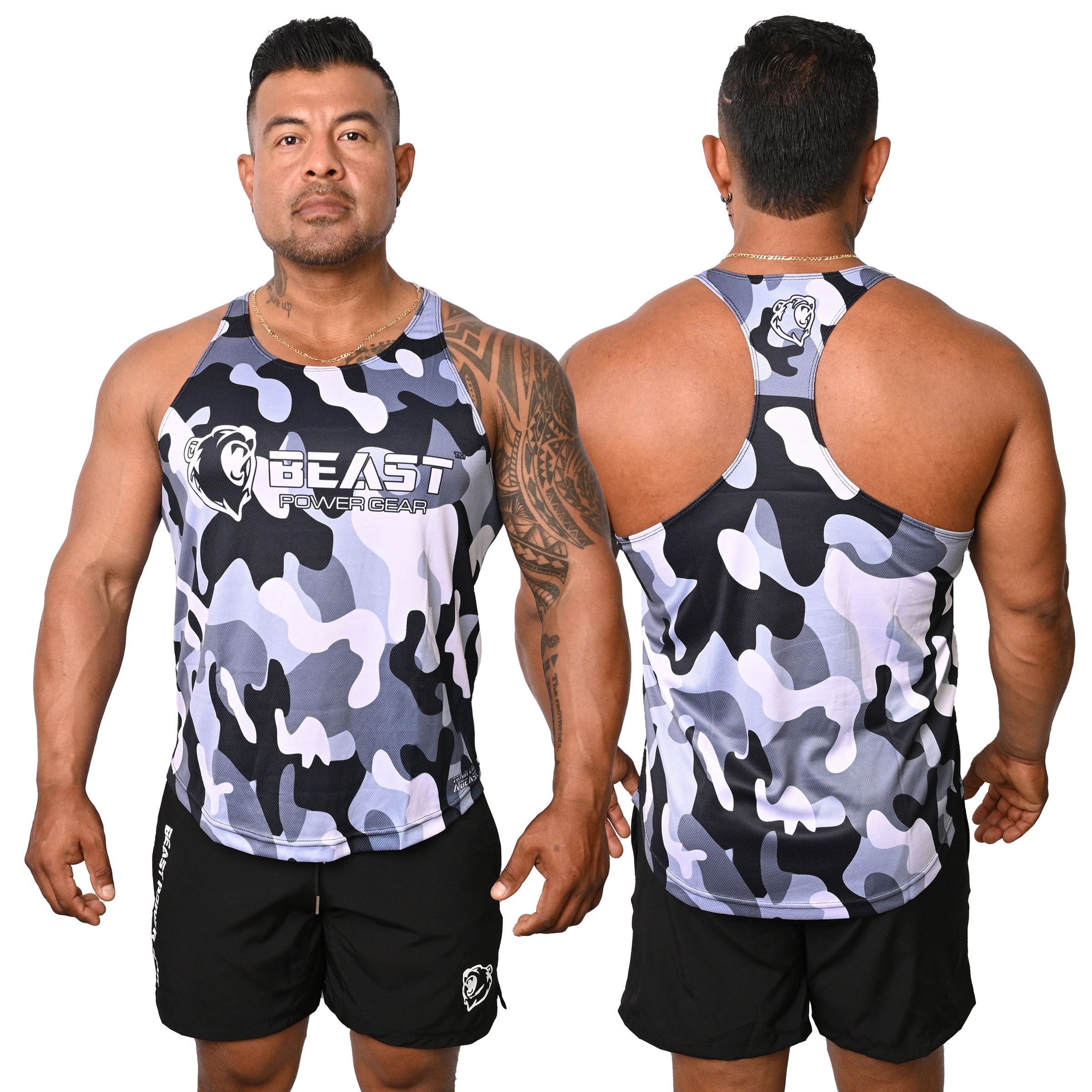 Gray Camo Stringer Tank Top – Beast Power Gear