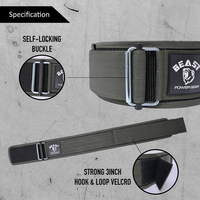 QUICK LOCKING WEIGHTLIFTING BELT