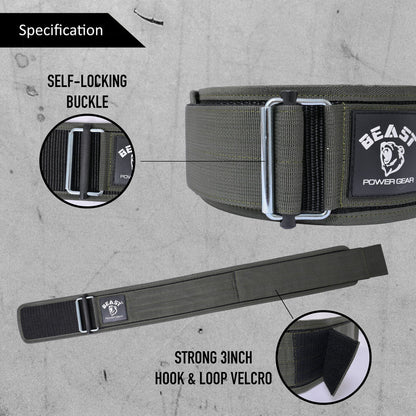 QUICK LOCKING WEIGHTLIFTING BELT