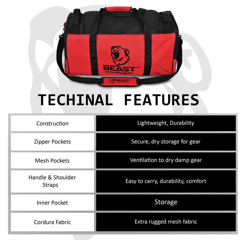 Duffle Gym Bag - Multi Pockets