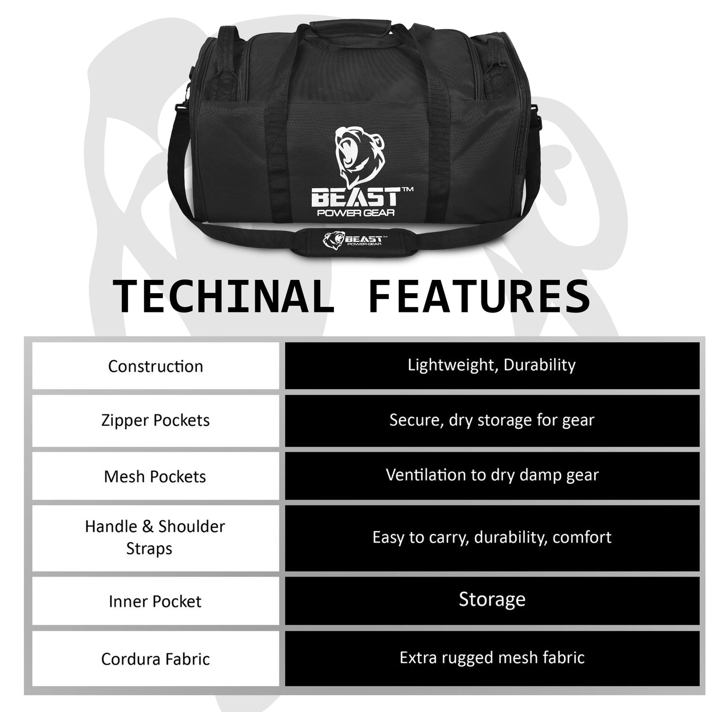 Duffle Gym Bag - Multi Pockets