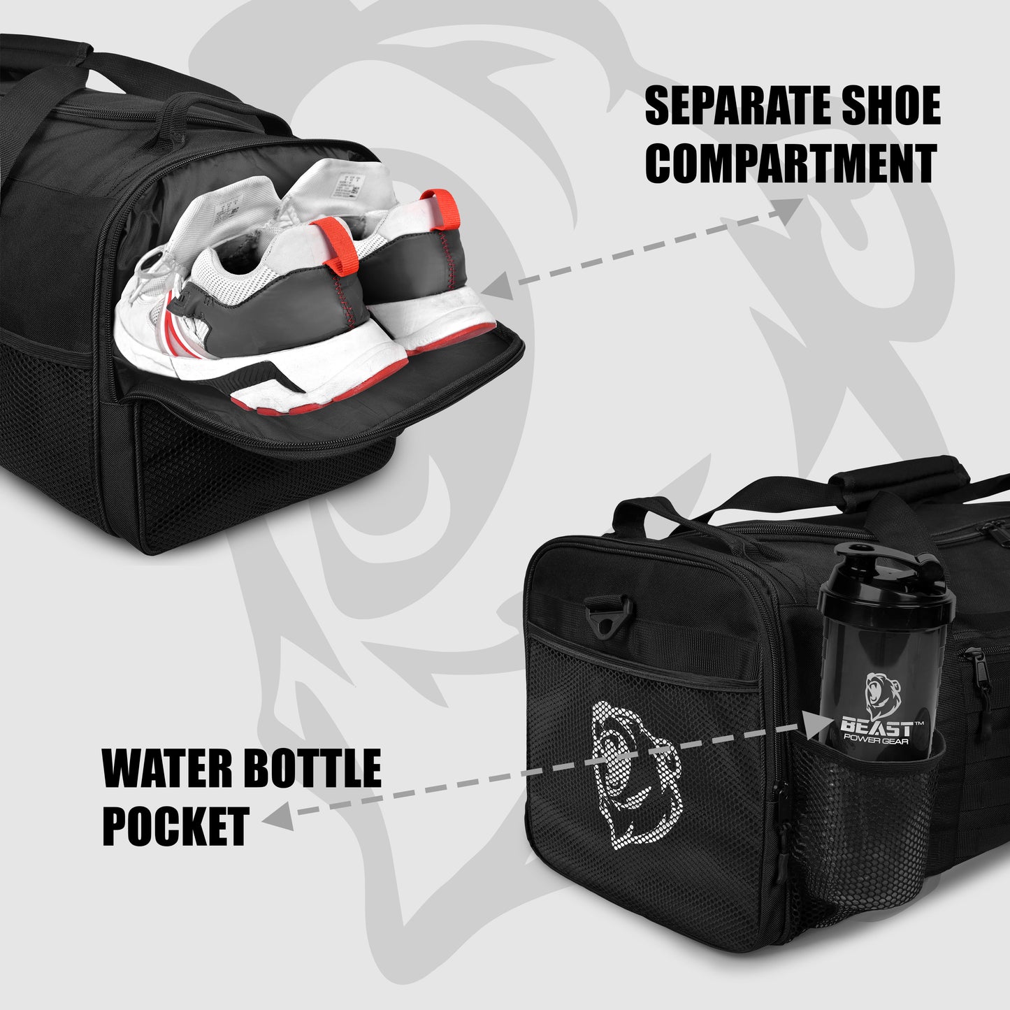 Duffle Gym Bag - Multi Pockets