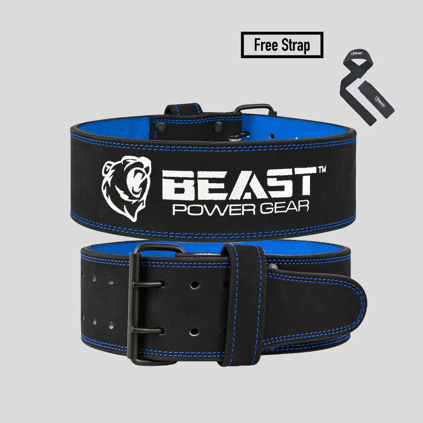 POWERLIFTING BELT 10MM - FREE STRAP