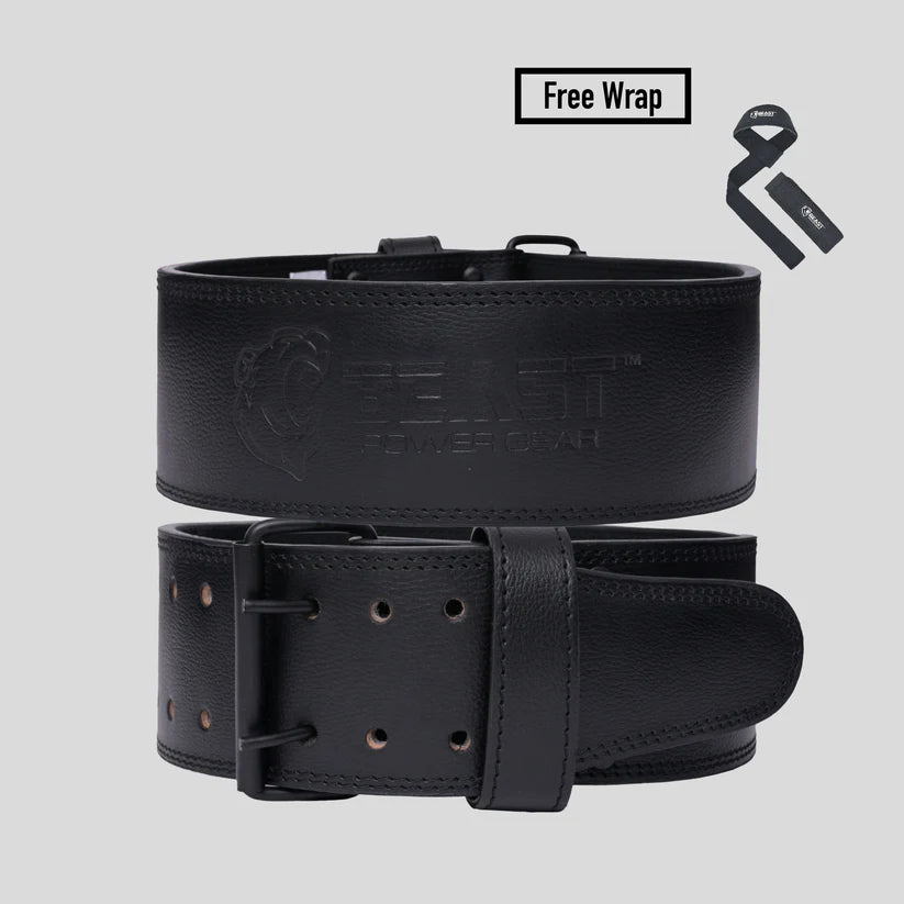 POWERLIFTING BELT 10MM - FREE STRAP