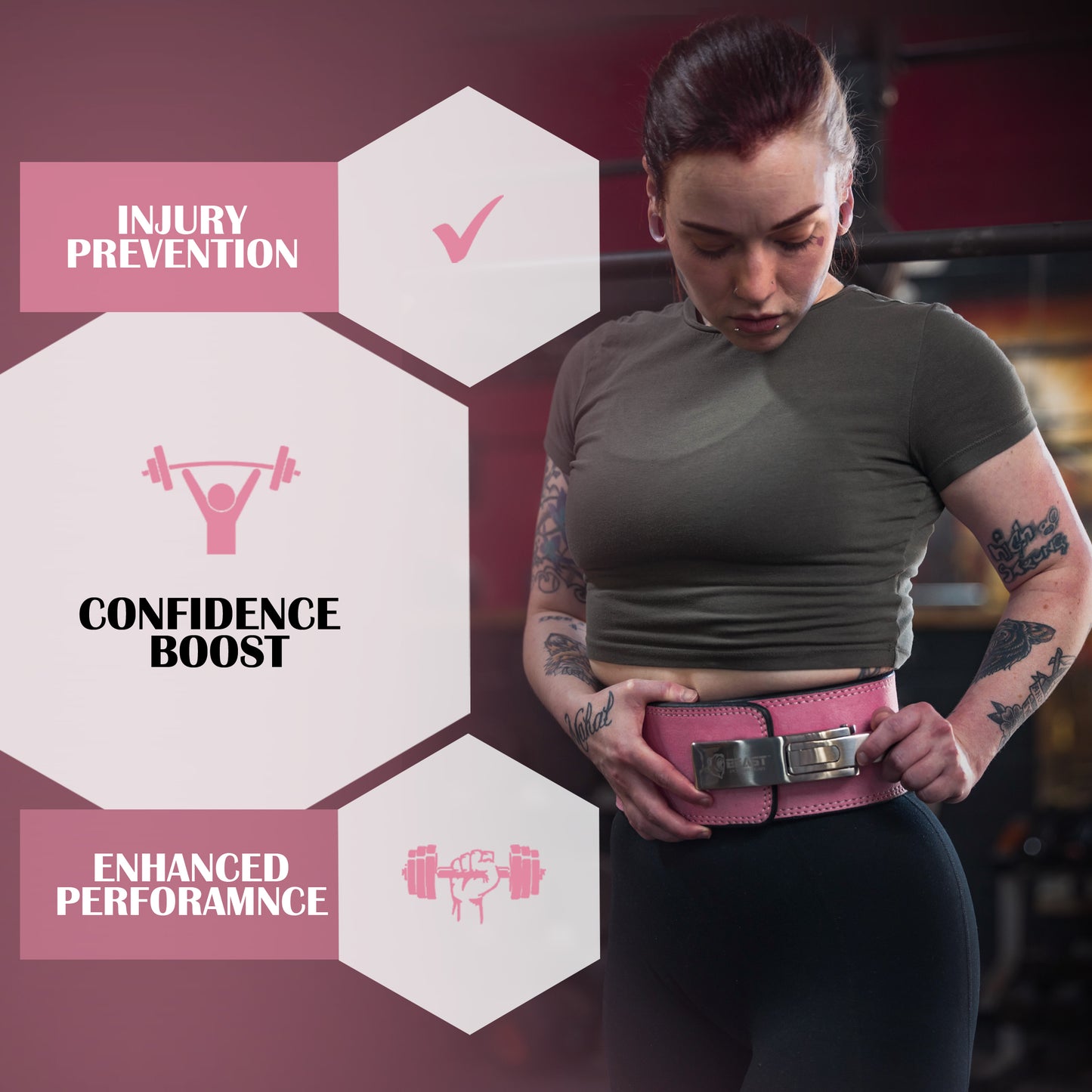 10MM LEVER BELT - FREE STRAP