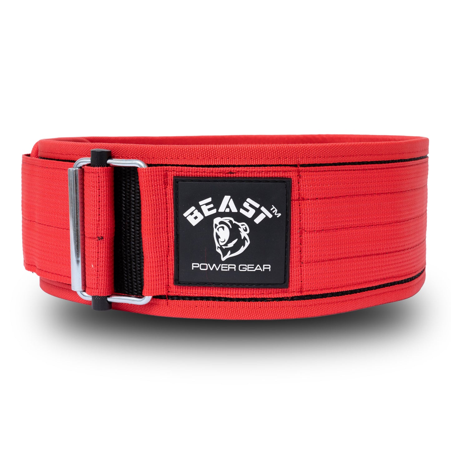 QUICK LOCKING WEIGHTLIFTING BELT - RED