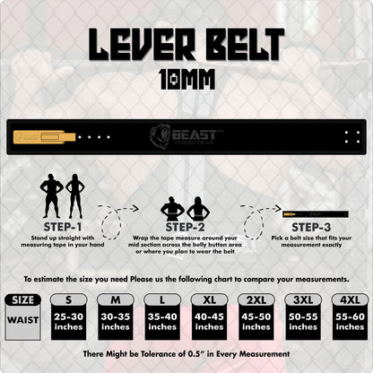 10MM LEVER BELT - FREE STRAP - REX