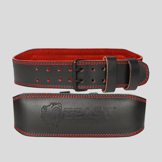WEIGHTLIFTING BELT 4" - BLACK/RED