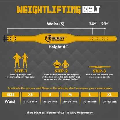 WEIGHTLIFTING BELT 7MM - PINK