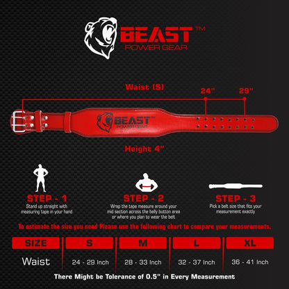 WEIGHTLIFTING BELT 7MM - PINK