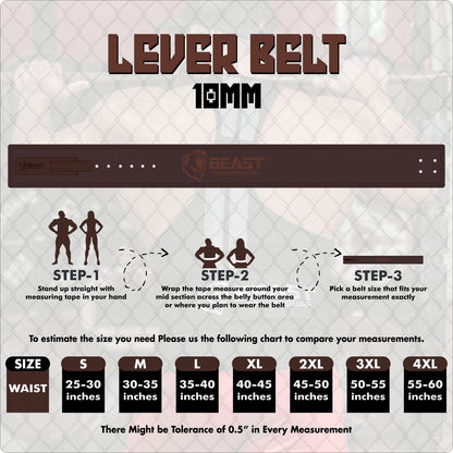 LEVER BELT 10MM - FREE STRAP