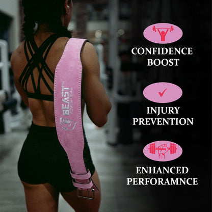 WEIGHTLIFTING BELT 6MM - PINK
