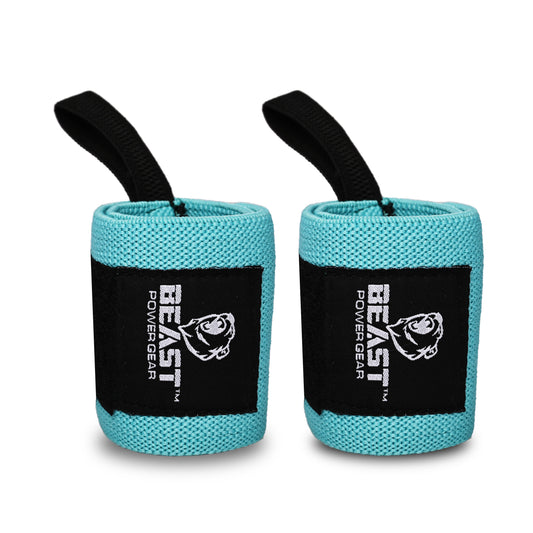 WOMEN WRIST WRAPS 14" (AQUA)