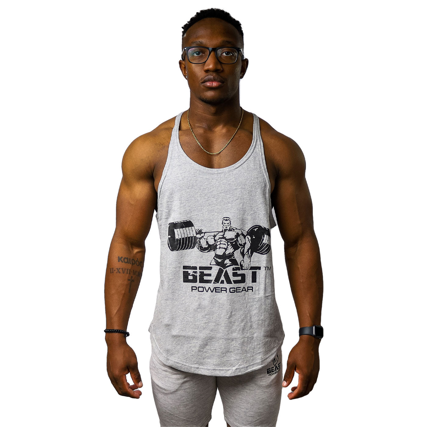 Stringer Tank Tops Y-Back - GRAY – Beast Power Gear