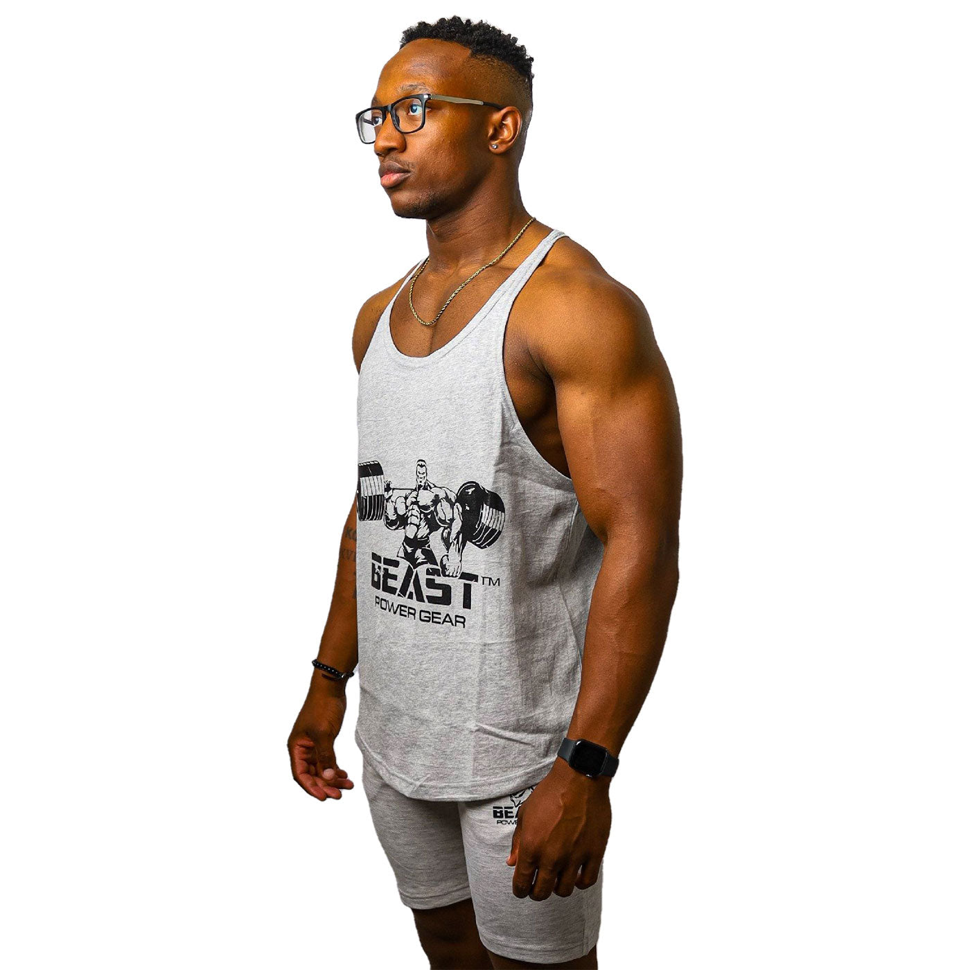 Stringer Tank Tops Y-Back - GRAY – Beast Power Gear