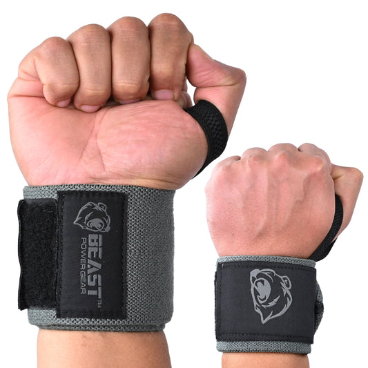 HEAVY DUTY WRIST WRAP - GRAY
