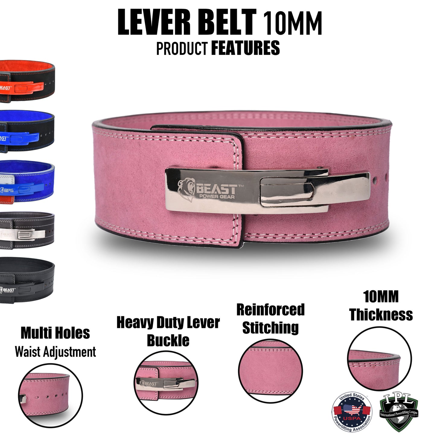 LEVER BELT 10MM FREE STRAP