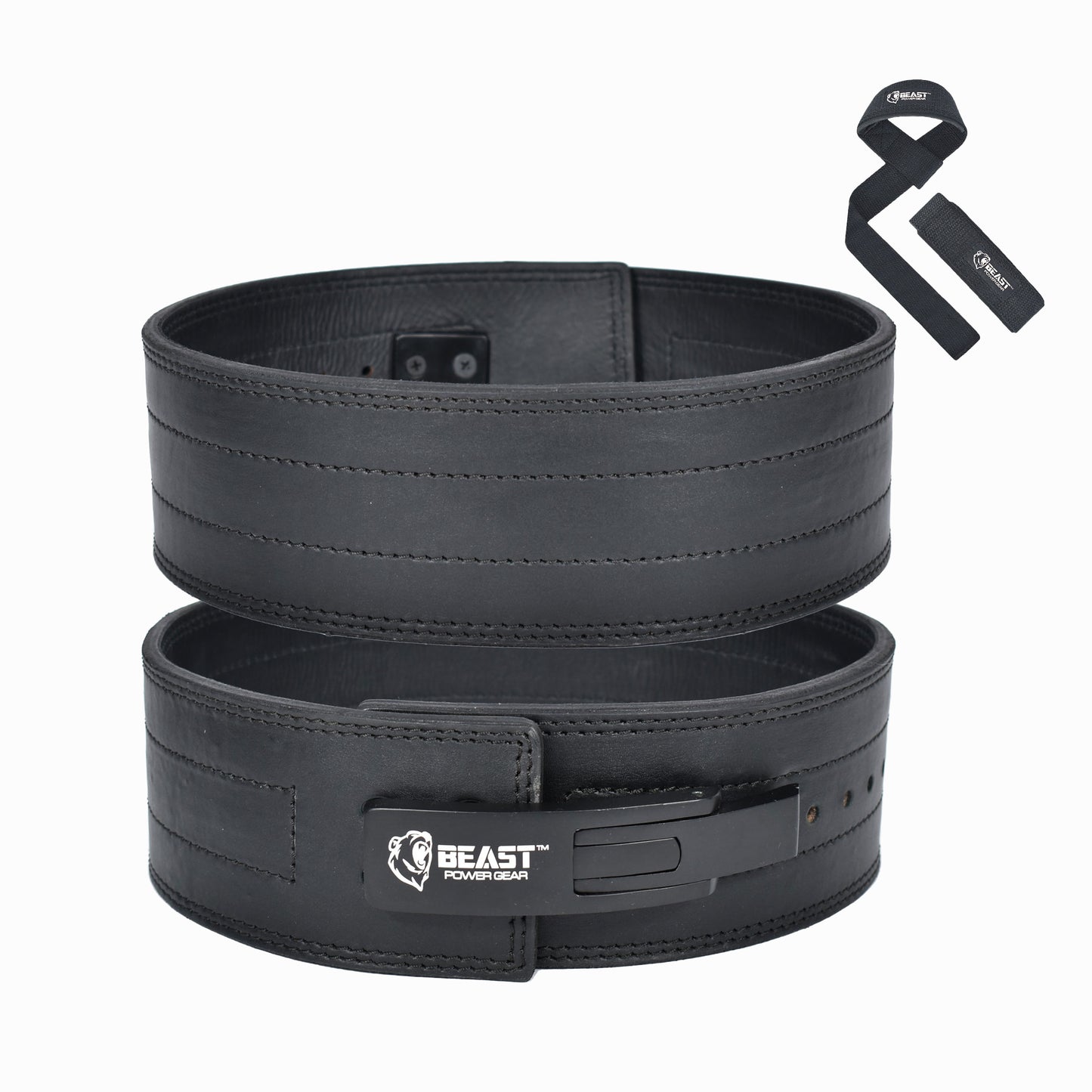 POWERLIFTING BELT 10MM BLACK- FREE STRAP – Beast Power Gear