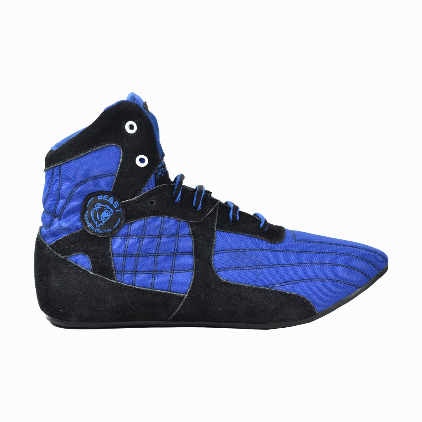 POWERLIFTING, DEADLIFT HIGH TOP GYM SHOES - BLUE/BLACK